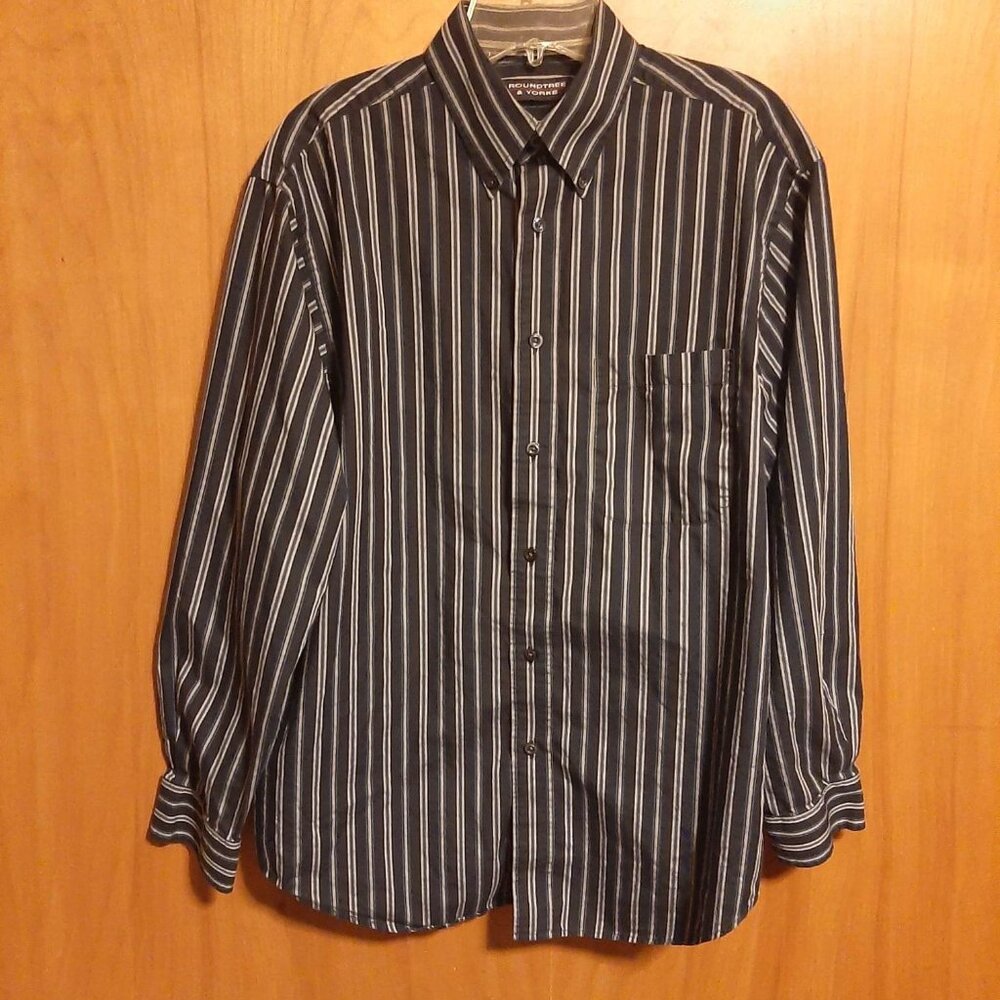 SHIRT LS ROUNDTREE & YORKE, SIZE M